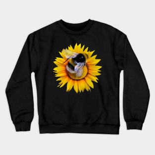 Bee on a Sunflower Crewneck Sweatshirt